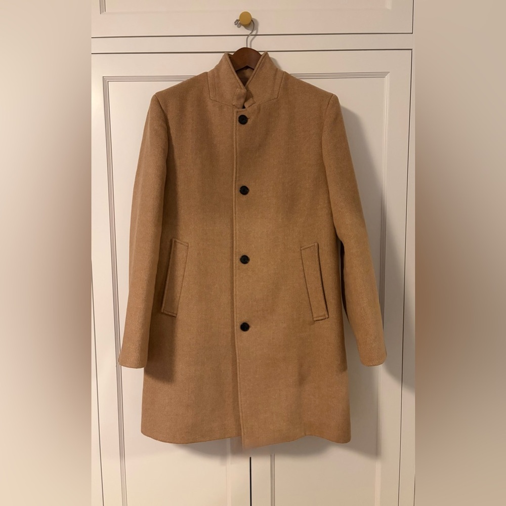 Club Monaco Camel Men’s Wool Coat